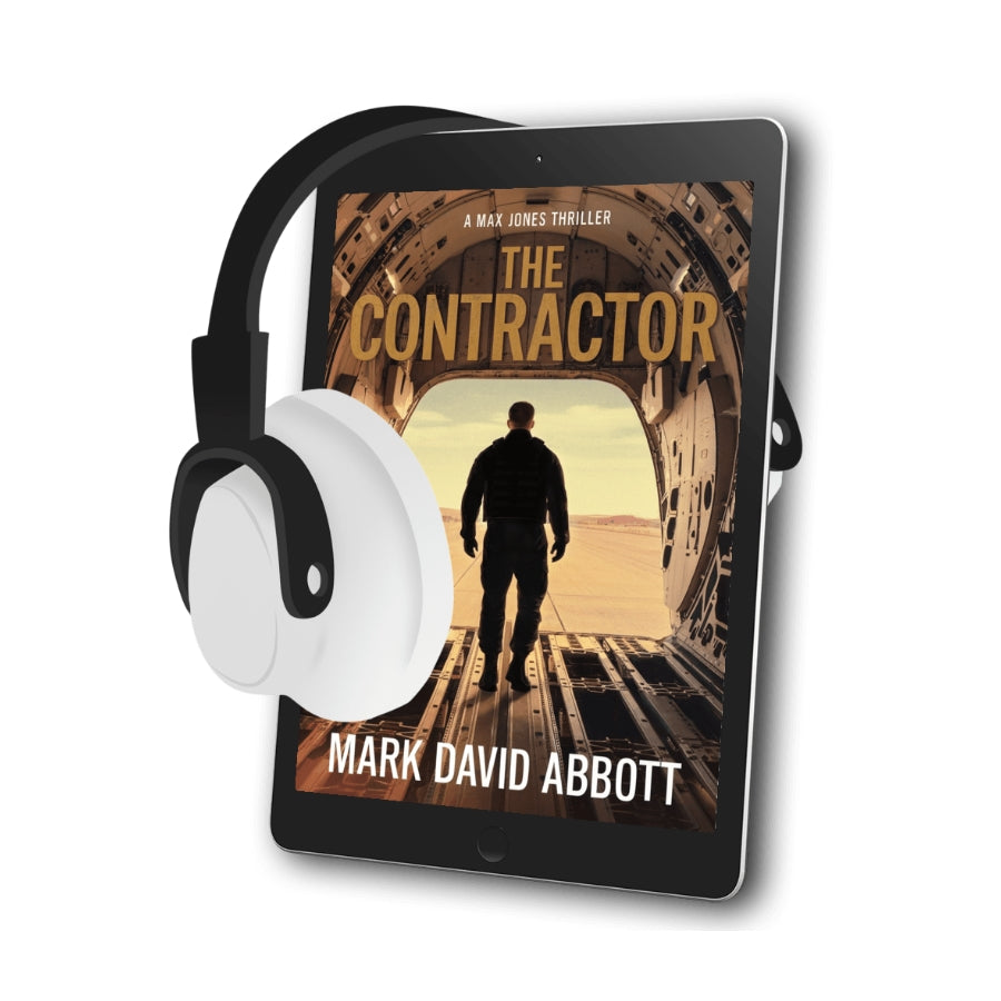 The Contractor audiobook cover – action thriller by Mark David Abbott
