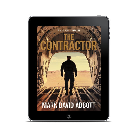 The Contractor book cover – an action thriller by Mark David Abbott